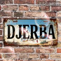 Džerba Tunisas Pakrantės Miestelis Vintažinio Valstybinio Numerio Stiliaus Aliuminio Metalo Ženklas Retro Šiaurės Afrikos Kelionių Suvenyras Sienos Meno Dekoras f 15x30cm(5.9x7.8inch)