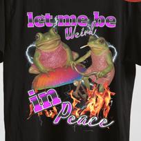 Funny Frog Graphic Tee, Retro Trippy Meme T-Shirt L