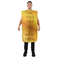 Smagūs auksinio plyto modelio vaidmenų žaidimų kostiumai, suaugusiems One size fits all adults auksas