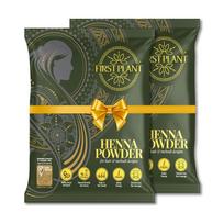 First Plant Organic Henna Powder, Pure Rajasthani Lawsonia Inermis Leaf Powder For Natural Hair Care, 75 g, Pack of 2
