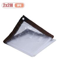 1-4pcs Heavy Duty Transparent Rain Tarp Thickened Sheeting Reinforced Edges for Plant Flower Protection Outdoor Frost Insulation