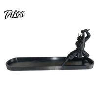 Ash Catcher for Incense Sticks Samurai Swords Burner Ornament with Tray, Zen Style Holder Desktop Decor Tea Rooms Home Office Decor, Meditation Gifts juoda