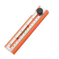 Multi-Function Multi Angle Ruler Foldable Depth Measuring Tool Folding Ruler  Building Projects ABS Orange
