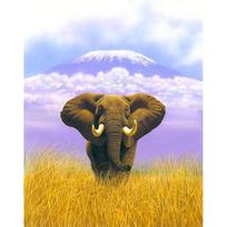 5D DIY Diamond Painting Elephant Full Round Drill Diamond Embroidery Cross Stitch Animals Mosaic Rhinestone Wall Art Home Decor Full Round 20x30CM