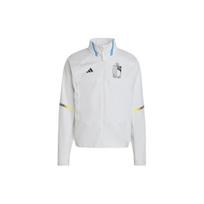 Adidas Belgijos nacionalinės rinktinės dryžuotas ženklelis Užsegama apykakle Striukė Vyriška Striukė Balta IC1567 L white