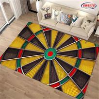 HD Smiginio taikinio kilimas Svetainė Miegamasis Koridorius Ilgas juostinis kilimas Alfombra Neslystantis Minkštas plotinis kilimas Sofa Durų kilimėlis Namų dekoravimo kilimėlis Dovana 40cm x 60cm