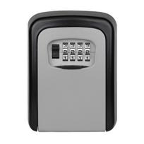 Key Safe Box Wall Mounted Combination Key Lock Box with 4 Combination Password Key Combination Lock Safe 1 sidabras