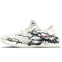 Adidas Originals Yeezy Boost 350 V2 Slip Resistant Abrasion Resistant Low top Casual Shoes Unisex White HQ6316(Team373-) 36⅔