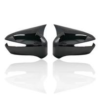 For Honda Civic 8th 2005-2011 Car Rearview Side Mirror Cover Wing Cap Sticker Door Rear View Case Trim Carbon Fiber Look Black