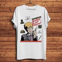 Mob Psycho 100 Reigen Arataka Funny Anime T ShirtUnisex Homme Short Sleeve Oneck Casual TshirtUnisex Unisexga Streetware Tee S
