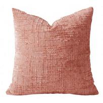 Sofa mesti pagalvės užvalkalas Dekoratyvinis minkštas jaukus veliūrinis pagalvės užvalkalas Rūsti 45x45cm tamsiai oranžinės spalvos