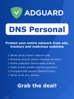 AdGuard DNS Personal (20 Devices, 1 Month) Key GLOBAL