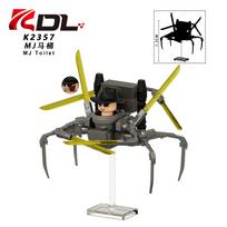 KDL856 Toilet Series MJ Gangster Space Toilet Soldiers Assemble Building Blocks People Movie Enthusiasts Collection