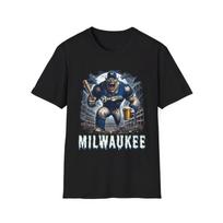 Men's and Women's T-shirts Milwaukee Brewers Horror Mash-Up T-Shirt - Spooky Baseball Fan Gear XXL