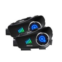 Q28-2X Motorcycle Helmet 1080P Hd Ultra-Wide-Angle Lens BT Intercom 2-Person Intercom  1000 Meters juoda