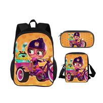 Abby Hatcher backpack pencil case shoulder bag 3Pcs Set new cartoon print, best birthday gift for boys and girls going to school