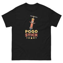 Pogo Stick Transportation Vehicle Illustration T-Shirt XXXXL