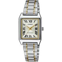 CASIO Standard Quartz Ladies Wristwatch LTP-V007SG-9B Silver Gold Metal Band Overseas Model
