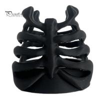 Multi-layer Pen Separator Skeleton Ribcage Bone Holder, 3D Printed Pencil Cup, Hollow Design Cup Gothic Desk Organizer for Pens Pencils Makeup Brushes juoda