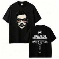 Harry Styles Kiss All The Time Disco Occasionally Tour Tshirt Cotton Clothing Unisex Mens Women TShirts Y2k Casual Fan Tee S