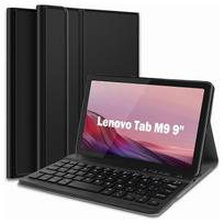 SK-M9 For Lenovo Tab M9  Bluetooth-Compatible Keyboard Leather Case with Pen Slot