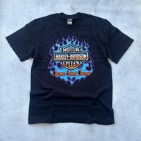 Vintažiniai chromuoti saldaus dizaino Harley Davidson marškinėliai M blue