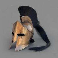 300 Movie Spartan Helmet for Role Play King Leonidas Warrior Halloween Outfits Helmet Gift brown