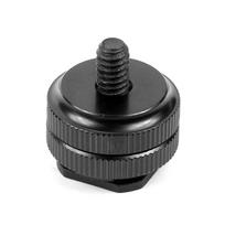 *New 1Pc 1/4 Hot Shoe Mount Phone Holder Dual Nut Cold Shoe Adapter Bracket For Double-Layer Camera Hot Shoe Adapter Accessories