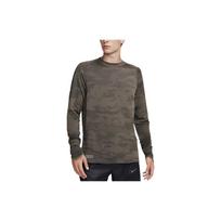 Nike THERMA FIT ADV T Shirts Men's Olive Crew Neck Moderate Straight Fit FB8538-222 L