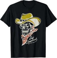 Official Def Leppard Skeleton Cowboy T-Shirt S