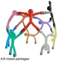 5/10 vnt. Mini humanoidiniai šaldytuvo magnetukai - Spalvingi magnetiniai laipiojimo sienelės piktadariai žaislai vaikams Žmonės šaldytuvui