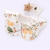 Customized Baby Double-Layer Combed Cotton Bib Saliva Towel Waterproof Spitting Up Bib Newborn Snood Swand Swivel Eating Pocket