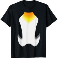 Penguin Belly Halloween Costume Penguin Body Tuxedo T-Shirt(1) S juoda