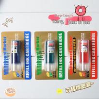 Refillable Whiteboard Marker, Easy-Erase, No Pressure Needed, Thick Tip, Large Capacity for Teaching, Meetings, and Marking.