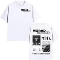Singer Rap Morad MDLR Tour Album Tshirt for Unisex Women High Quality Trendy Hip Hop Street Breathable  Tshirt S