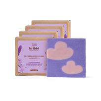 Nat Habit Cold Processed Himalayan Lavender Soap Bar For Sensitive Skin Moisturising Natural Cleansing Handmade Bathing Pack of 4 x 125g