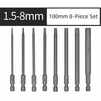 1.5-12mm Allen Screwdriver Bits 1/4 Inch Hex Key Screwdriver  Mechanical Repair 8PCS