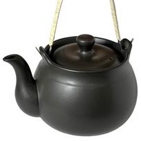 Tokoname Heat-Resistant Teapot for Gas Stove - Black Large 2000cc juoda