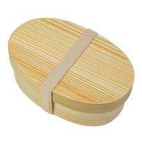 Okome no Otomo Wooden Bento Box Microwave and Dishwasher Safe Includes Lunch Band Suitable for Elementary School and Children Single Layer Lightweight