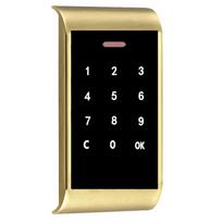 CDONLOCK CD016 Digital Touch Keypad Password Lock Key Access Electronic Security Cabinet Lock Gym Room Lock 114x53mm (as the picture,Aluminum alloy&Wood Door)