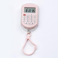 Time Display Electronic Calculator 8 Digits Display Keychain Calculator  Student Stationery rožinė