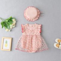 Summer Baby Triangle Romper Newborn Cotton Breathable Onesie Short Sleeve Bodysuit Infant Climbing Clothes 66cm rožinė