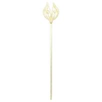 Luxury Rhinestones Flower Fairytale Wand Queen Scepter For Pageantry And Theme Party Dressingup Stage Show Accessories auksas
