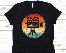 Vintage Camera Shirt, Movie Lover, Motion Picture, Visual Arts, Cinematography Graphic, Filmmaker Gift For Men And Women, Cinema Design XL