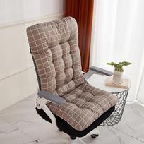 Ergonomic Office Chair Cushion Backrest Support Comfortable Polyester Desk Seat Pad for Office and Computer Chairs 44x93cm chaki