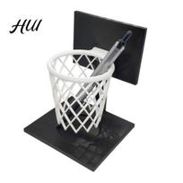 Desktop Decoration Accessory Basketball Stand Pen Holder Hoop Plastic Mesh Wire Pencil Home Office Organization Cup Desk Organizer for School Supplies juoda
