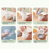 Easy Release Ice Cube Maker Silicone Ice Cube Tray Multi Functional Ice Lattice Mold  Restaurant geltona