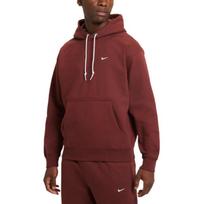 Nike Solo Swoosh Men's Fleece Pullover Hoodie DX1355-231 XL brown