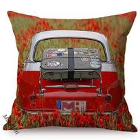 Nordic Classic Cars Style Pillow Case Fashion Vintage Saloon Printing Cool Man Bar Sofa Decorative Waist Cushion Cover 30X50Cm Peach skin 18*18(CM)-1Pcs