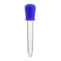 5 ml silikoninis lašintuvas skystam maistui, plastikinis lašintuvas-šaukštelis kūdikių maitinimui, pipetė tamsiai mėlyna spalva